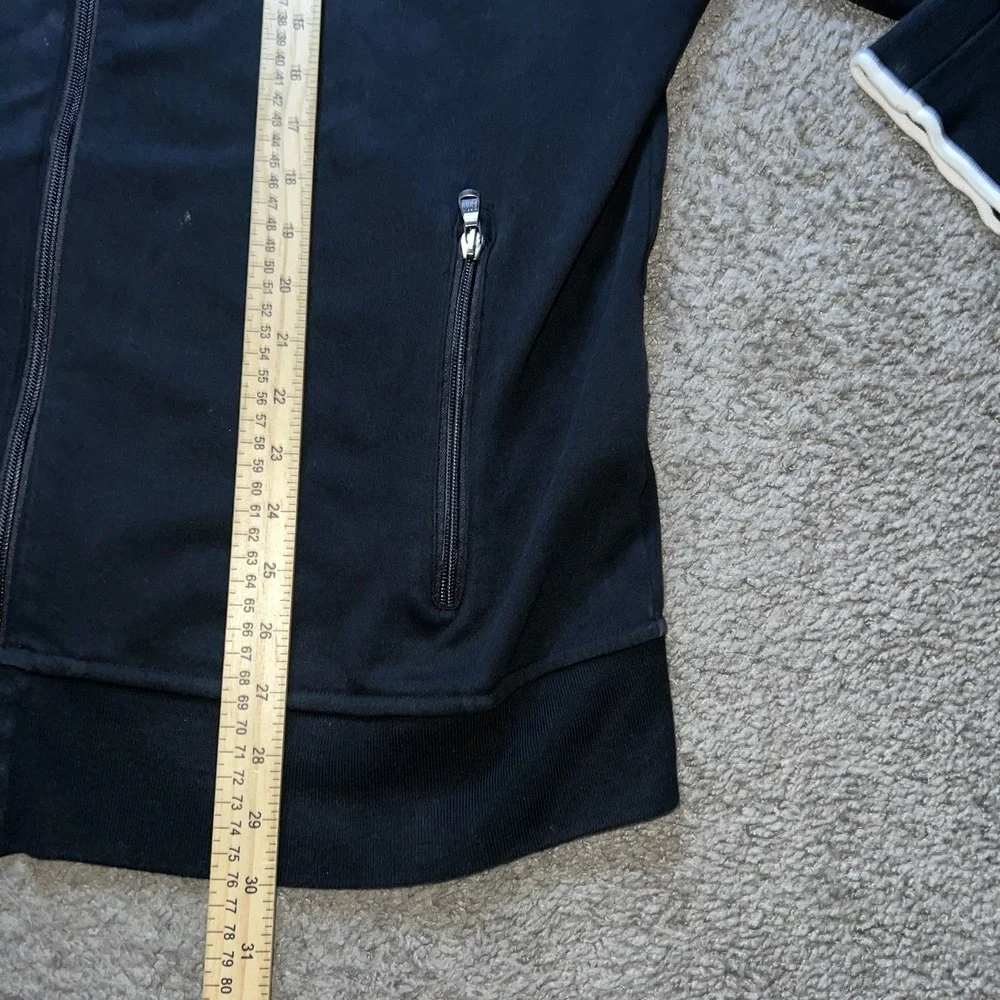 Polo Ralph Lauren Track Jacket Mens XL Black White Stripe Full Zip Pony